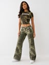 BOBBI LOW RISE CAMO BIG T BAGGY JEAN