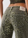 BOBBI LOW RISE CAMO BIG T BAGGY JEAN