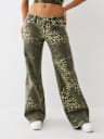 BOBBI LOW RISE CAMO BIG T BAGGY JEAN