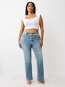 PLUS BECCA MID RISE BIG T BOOTCUT JEAN