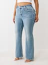 PLUS BECCA MID RISE BIG T BOOTCUT JEAN