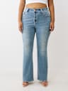 PLUS BECCA MID RISE BIG T BOOTCUT JEAN