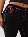 BILLIE MID RISE LUREX BIG T STRAIGHT JEAN