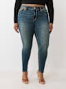PLUS JENNIE SUPER T MID RISE CURVY SKINNY JEAN