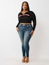 PLUS JENNIE SUPER T MID RISE CURVY SKINNY JEAN
