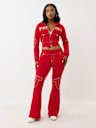 SHRUNKEN BIG T ZIP HOODIE