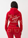 SHRUNKEN BIG T ZIP HOODIE