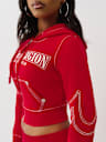 SHRUNKEN BIG T ZIP HOODIE