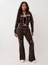 LOW RISE BIG T FLARED SWEATPANT