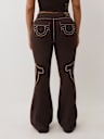 LOW RISE BIG T FLARED SWEATPANT