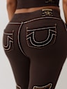 LOW RISE BIG T FLARED SWEATPANT