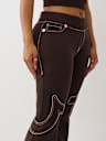 LOW RISE BIG T FLARED SWEATPANT