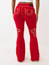 LOW RISE BIG T FLARED SWEATPANT