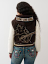  EMBROIDERED VARSITY JACKET