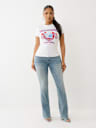 CAMISETA DE CUELLO REDONDO CON BUDDHA DE CRISTAL
