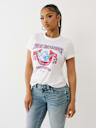 CAMISETA DE CUELLO REDONDO CON BUDDHA DE CRISTAL