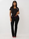 CRYSTAL SPORTY V NECK TEE