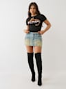 CRYSTAL LEOPARD LOGO BABY TEE