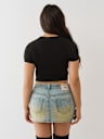 CRYSTAL LEOPARD LOGO BABY TEE