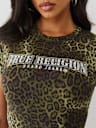 LEOPARD CRYSTAL BABY TEE