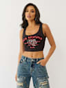 CRYSTAL TIGER CROPPED TANK