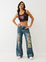 CRYSTAL TIGER CROPPED TANK