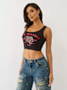 CRYSTAL TIGER CROPPED TANK