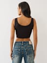 CRYSTAL TIGER CROPPED TANK