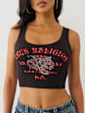 CRYSTAL TIGER CROPPED TANK