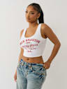 CRYSTAL TIGER CROPPED TANK