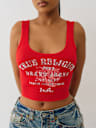 CAMISETA CORTA SIN MANGAS CON TIGRE DE CRISTALES