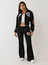  CRYSTAL V WAISTBAND FLARED SWEAT PANT