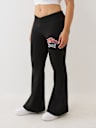  CRYSTAL V WAISTBAND FLARED SWEAT PANT