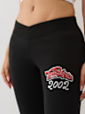  CRYSTAL V WAISTBAND FLARED SWEAT PANT