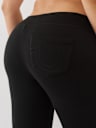  CRYSTAL V WAISTBAND FLARED SWEAT PANT