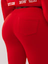  CRYSTAL V WAISTBAND FLARED SWEAT PANT