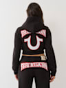 EMBROIDERED SHRUNKEN ZIP HOODIE