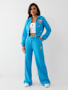 EMBROIDERED CINCHED SWEAT PANT