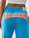 EMBROIDERED CINCHED SWEAT PANT