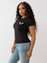 CRYSTAL HORSESHOE CREW TEE
