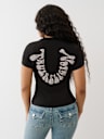 CRYSTAL HORSESHOE CREW TEE