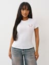CRYSTAL HORSESHOE CREW TEE