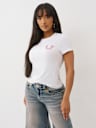 CRYSTAL HORSESHOE CREW TEE