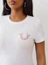 CRYSTAL HORSESHOE CREW TEE