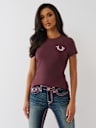 CRYSTAL HORSESHOE CREW TEE