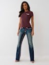 CRYSTAL HORSESHOE CREW TEE