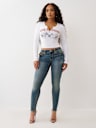 BUDDHA V NOTCH RIBBED LONG SLEEVE TEE