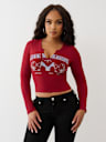 BUDDHA V NOTCH RIBBED LONG SLEEVE TEE