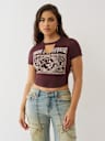CRYSTAL BUDDHA KEYHOLE BABY TEE
