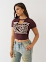 CRYSTAL BUDDHA KEYHOLE BABY TEE